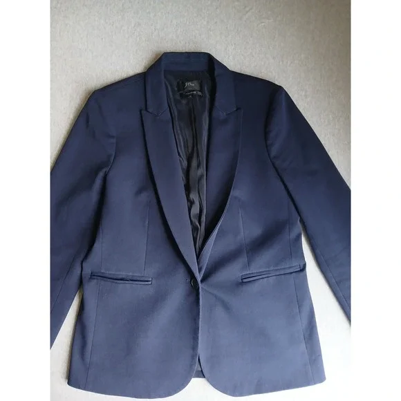 J Crew Blazer 10 Parke Navy Single Button Academia Capsule Preppy Norm Peake - Picture 3 of 16